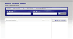 Desktop Screenshot of annuaire.forum-transports.com