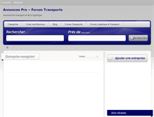 Tablet Screenshot of annuaire.forum-transports.com